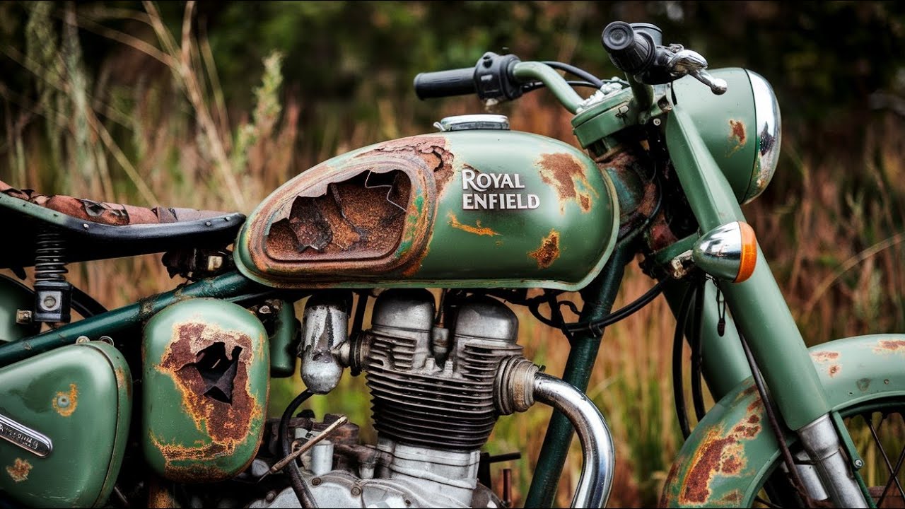 Old Bullet Restoration | Royal Enfield Bullet modify | Restored Old Motorcycle | Bike Restoration 🔴