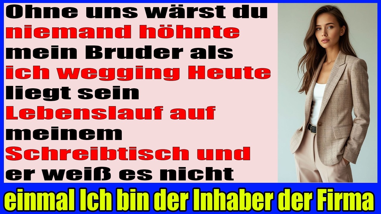 Ich verließ das Familienunternehmen jetzt bitten sie darum für mich zu arbeiten