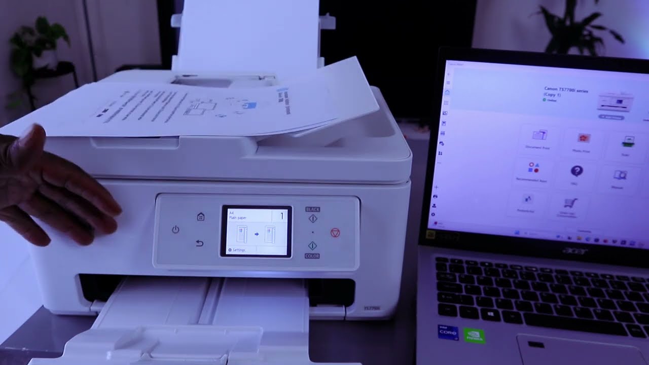 See Me SCAN, SAVE PDF AND PRINT with CANON TS7750i Printer