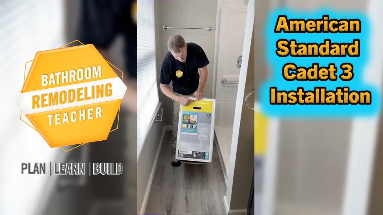 American Standard Toilet Installation | PLAN LEARN BUILD