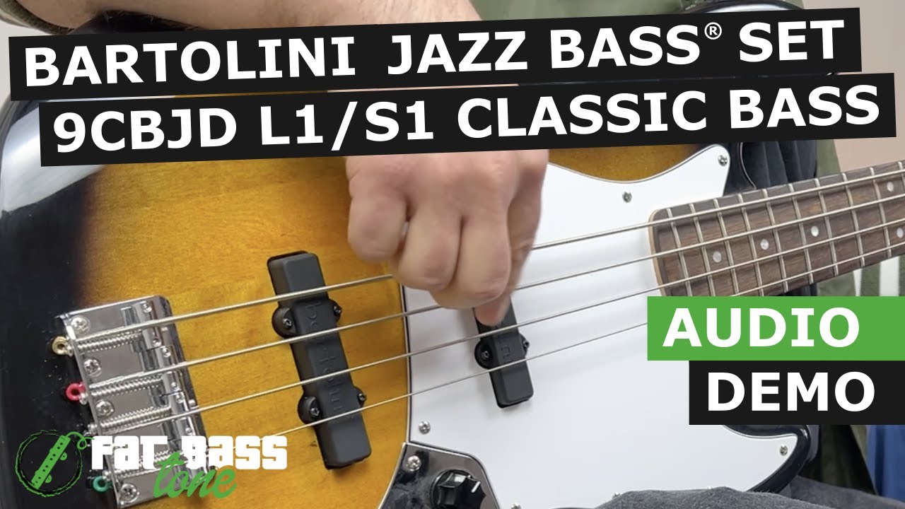 Bartolini Classic Bass 1 Dual Inline Humcancelling Jazz Bass® Pickup Set Demo