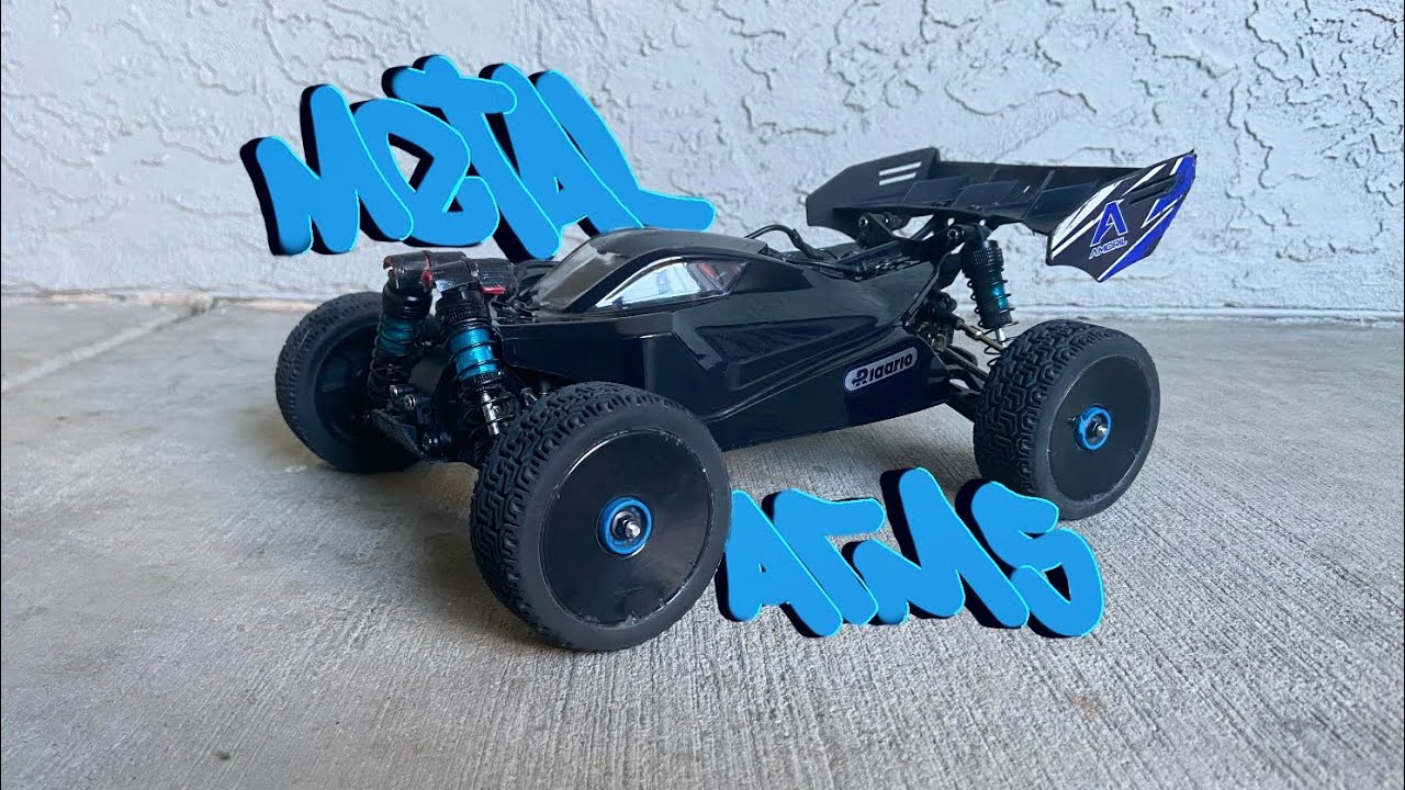 RLAARLO / AMORIL 1/14 buggy. Upgraded metal arms + brushless motor / esc from wltoys 124007 2s rip