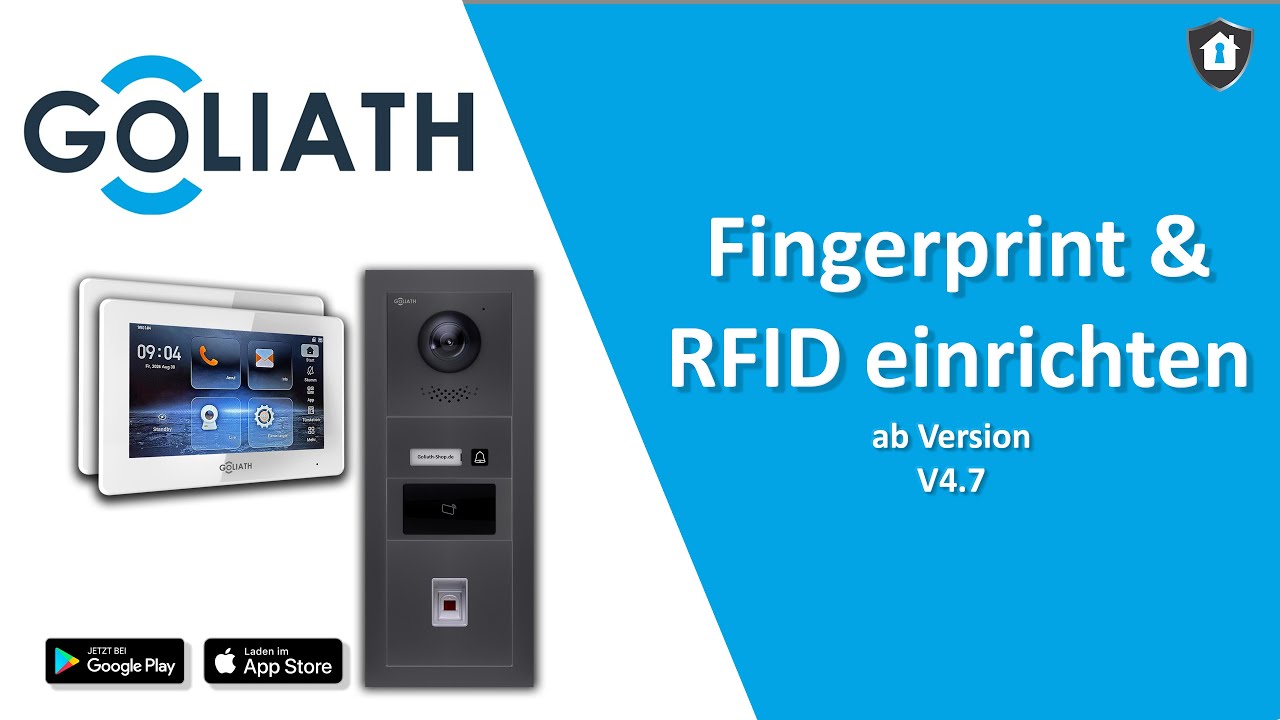 Fingerprint & RFID einrichten | Goliath Hybrid Video Türsprechanlage