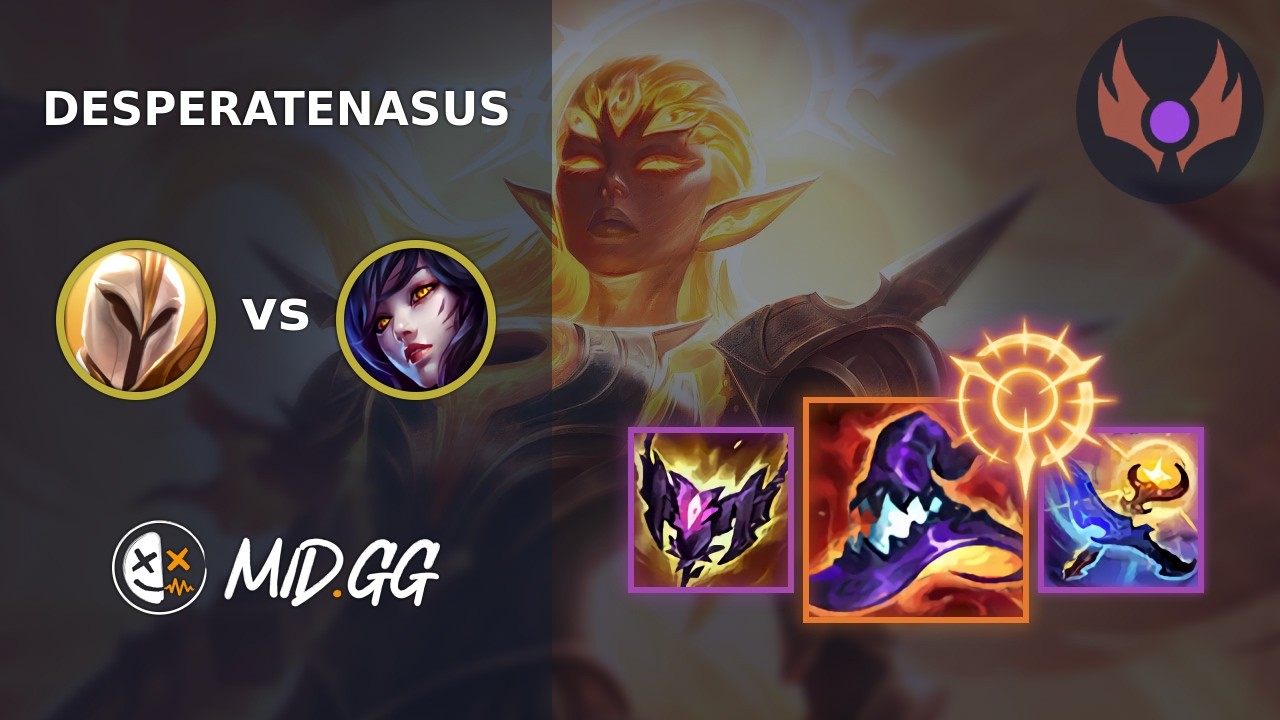 MID.GG: [ DesperateNasus ] Kayle MID vs Ahri | EUW MASTER | LOL Season 2026