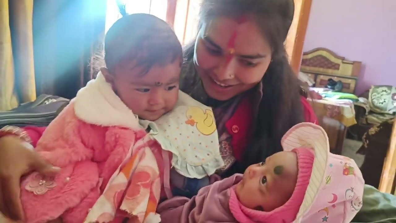 Shivansh gya pahli baar apne nanihaal apne beni k naamkrn k liye 🥰🧿#babynamingceremony @pihuvlog_07