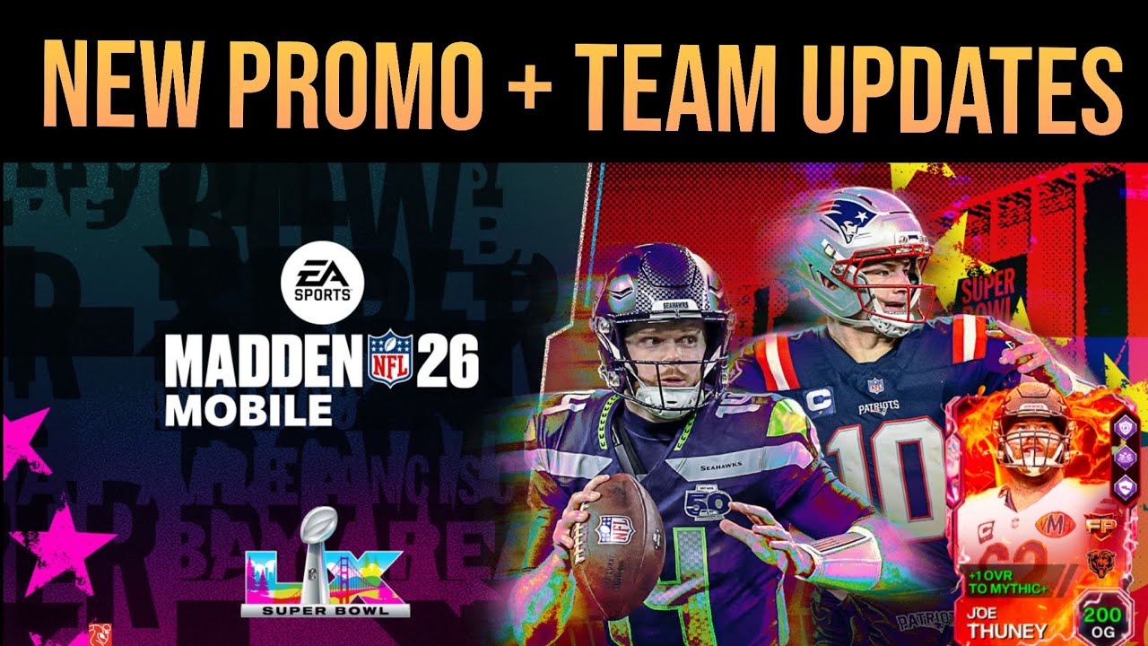 5TH MARVEL🔥NEW SUPER BOWL PROMO | F2P MADDEN MOBILE 26