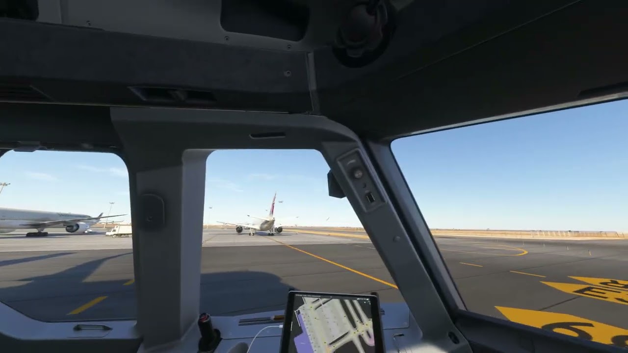 Preparing To Landing At King Khalid Int. Airport RIYADH KSA By Fenix A320 MSFS2024 