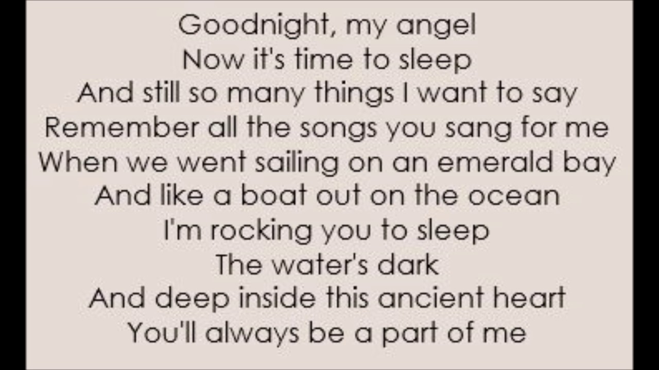 Lullaby - Billy Joel (Lyrics)