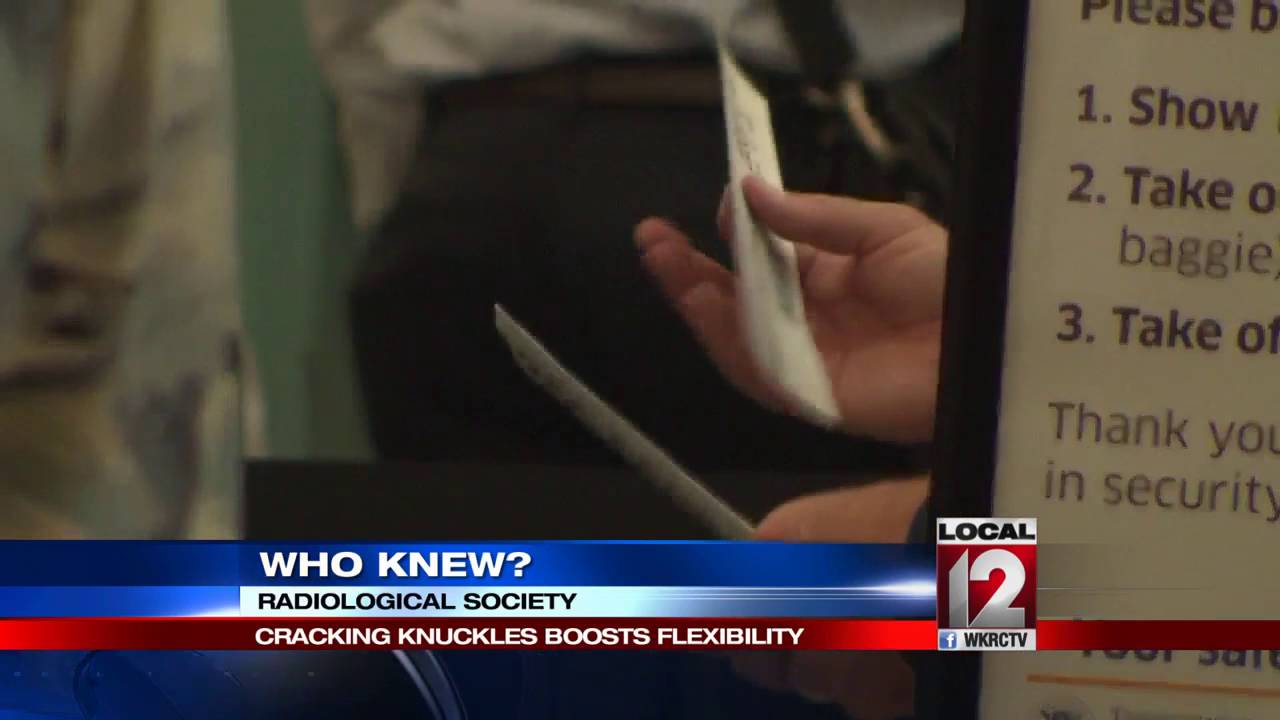 New study says cracking knuckles boosts flexibility