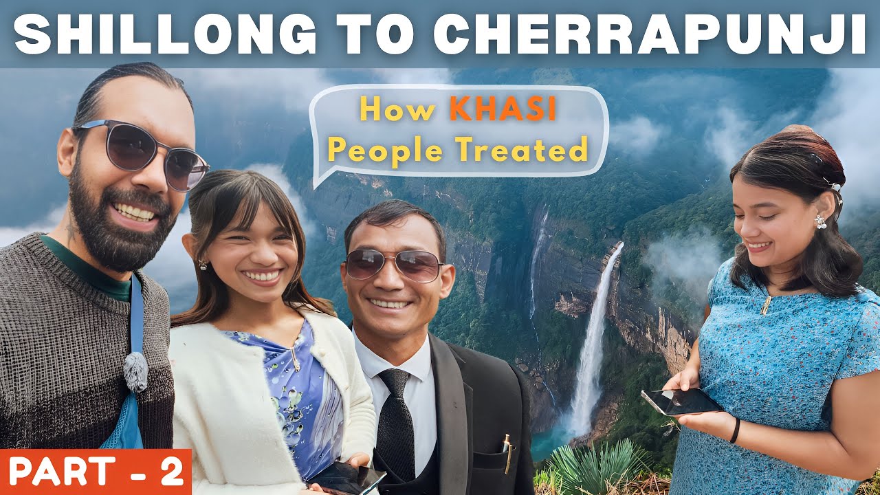 CHERRAPUNJI Khasi People Surprised Me | Rented SCOOTER In Meghalaya | India's 3rd Highest Waterfall 