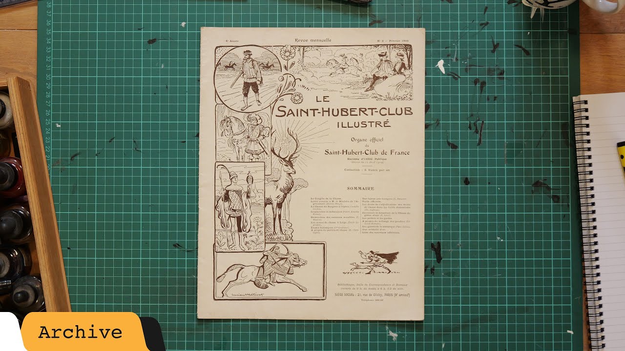 Le Saint‑Hubert‑Club illustr&eacute; #2 1906 - French Hunting Magazine | Country Life | Art Nouveau |