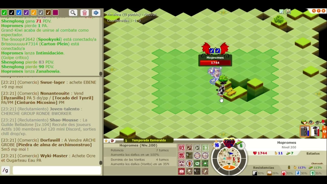 Shenglong Cra 16 7 PVP BUN dofus retro