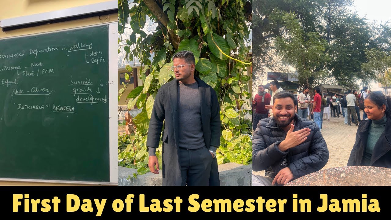 First day of last semester in Jamia | Jamia Vlogs