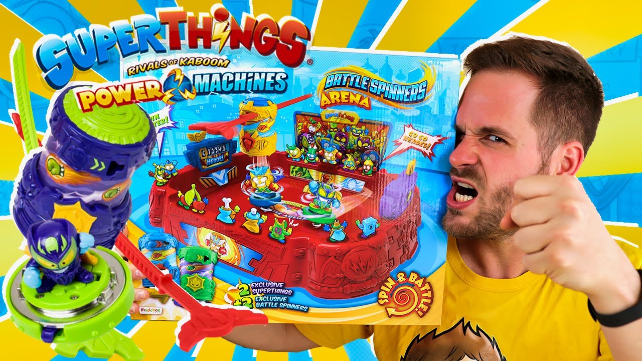 SuperThings Power Machines UNBOXING BATTLE SPINNERS ARENA Series 7 en Pe Toys