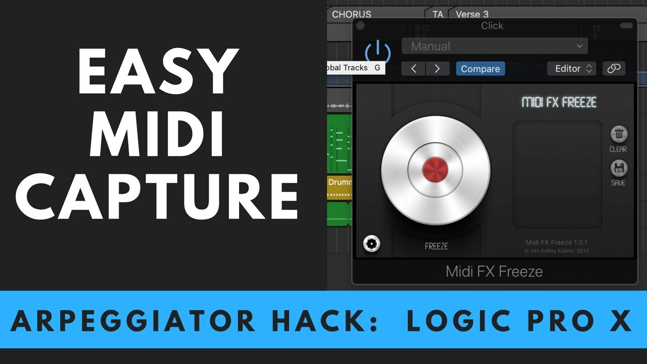 Logic Pro X Arpeggiator to MIDI Hack #2