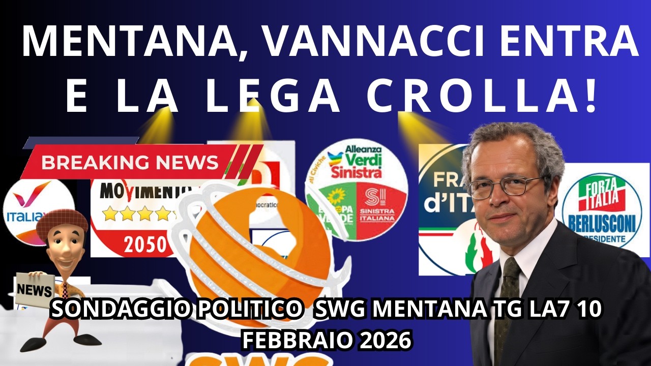 Vannacci entra e la Lega crolla: cosa rivela il sondaggio SWG per Mentana!