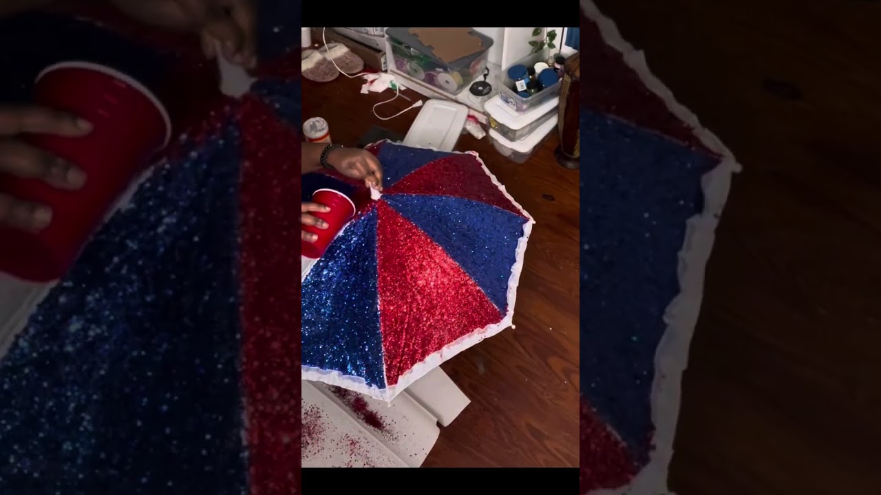 DIVINE DESIGNS custom Umbrella Tutorial  │  DESIGN LIFESTYLE │  Mardi Gras ORIGINATORS 💜💛💚