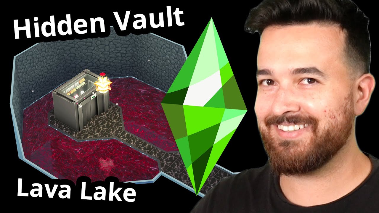 I built a secret underground vault for my stolen objects (Sims 4)