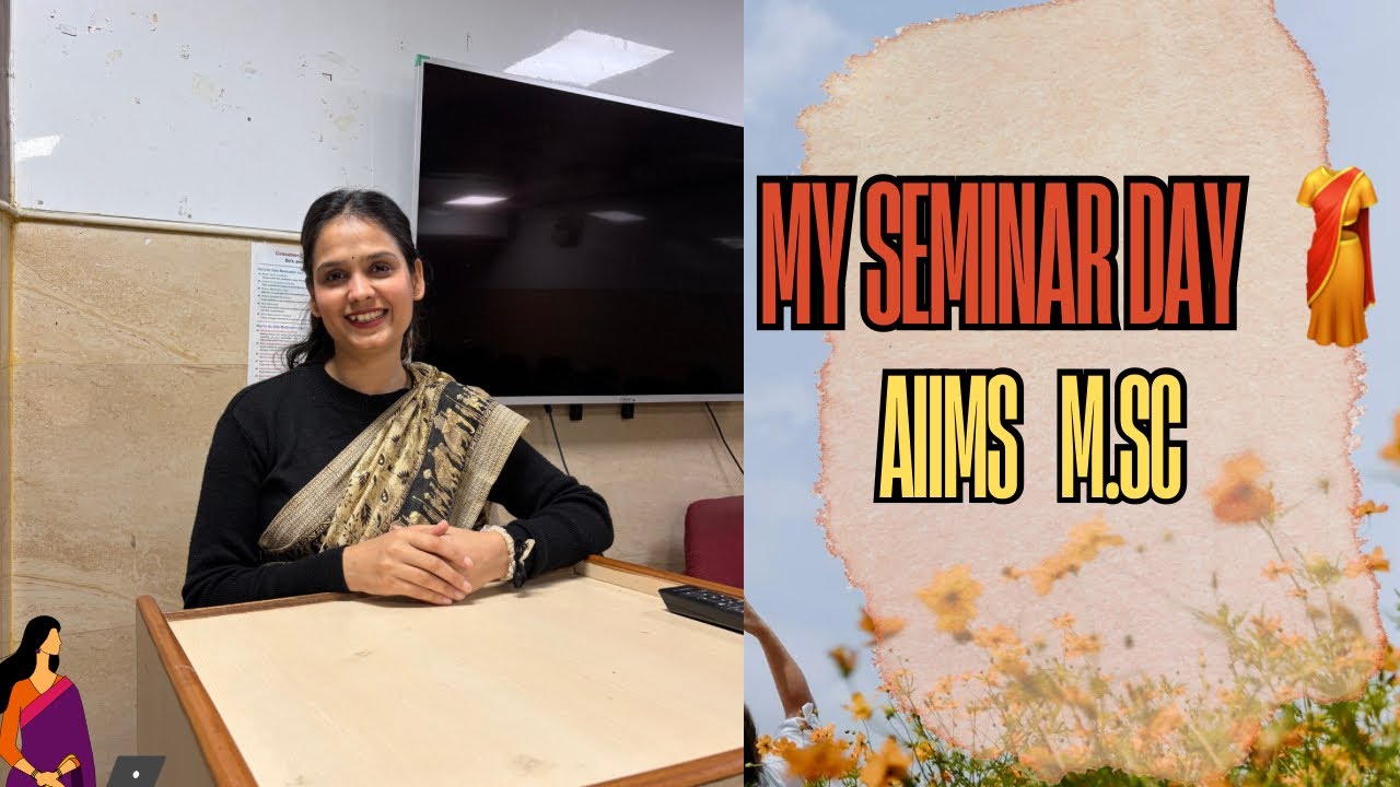 What Happens on a Non-Clinical Day at AIIMS? | MSc Nursing Seminar Vlog 🥻