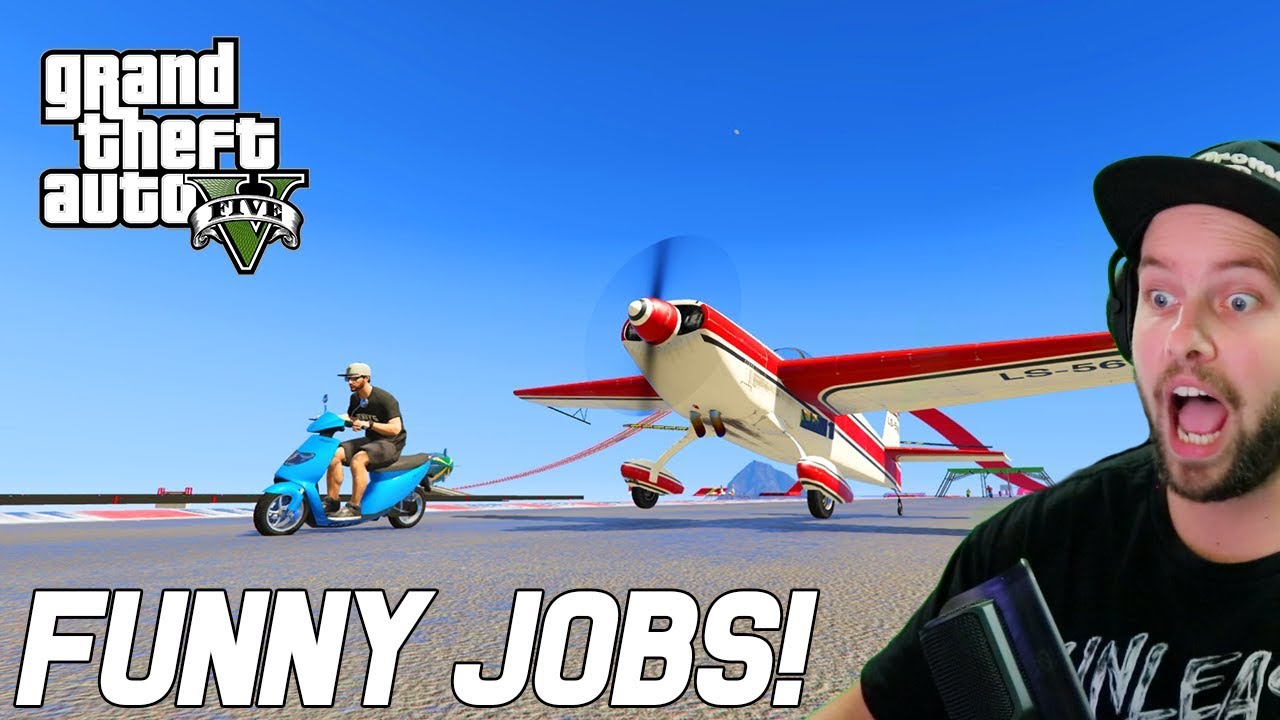 GTA V - VLIEGTUIGEN TEGEN SCOOTERS IS LACHWEKKEND!