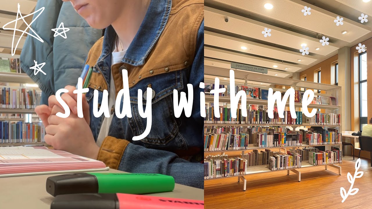 STUDY WITH ME ✰ dagje studeren in de bibliotheek