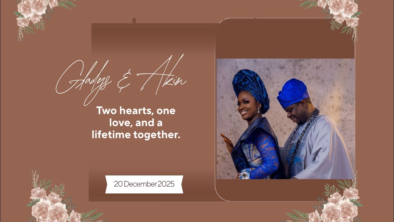 RECEPTION EVENTS II (Gladys Omolara & Oladoyin Akinpelu) II 20th December, 2025.
