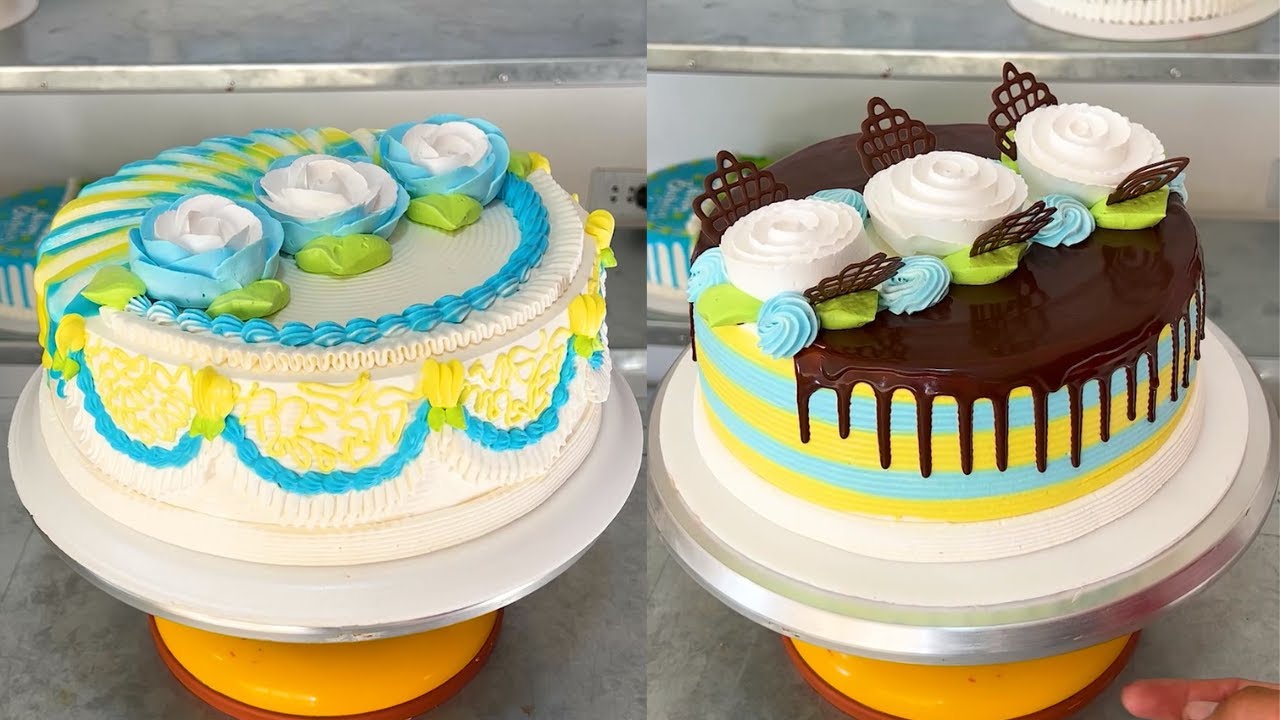 how to decorate cakes with roses and ganache with bright colors