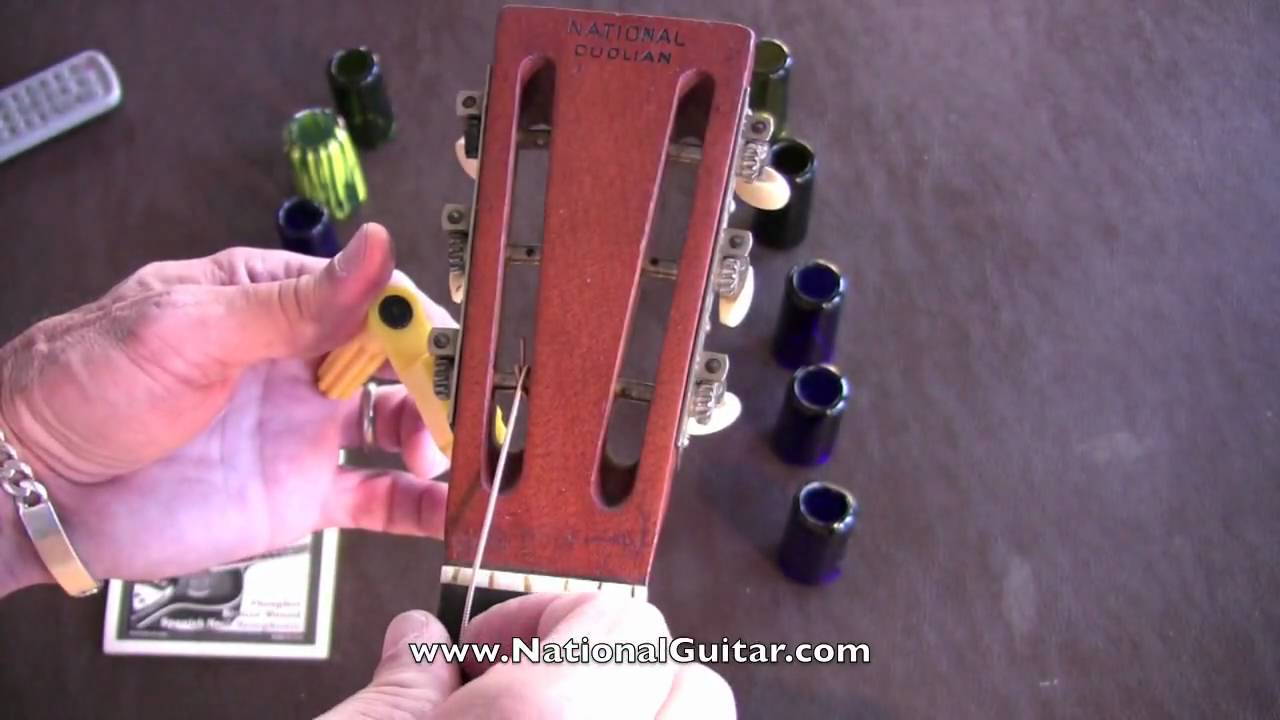 Bench Talk #7 How To String & Tune Your Slotted Headstock National Guitar  Learn About