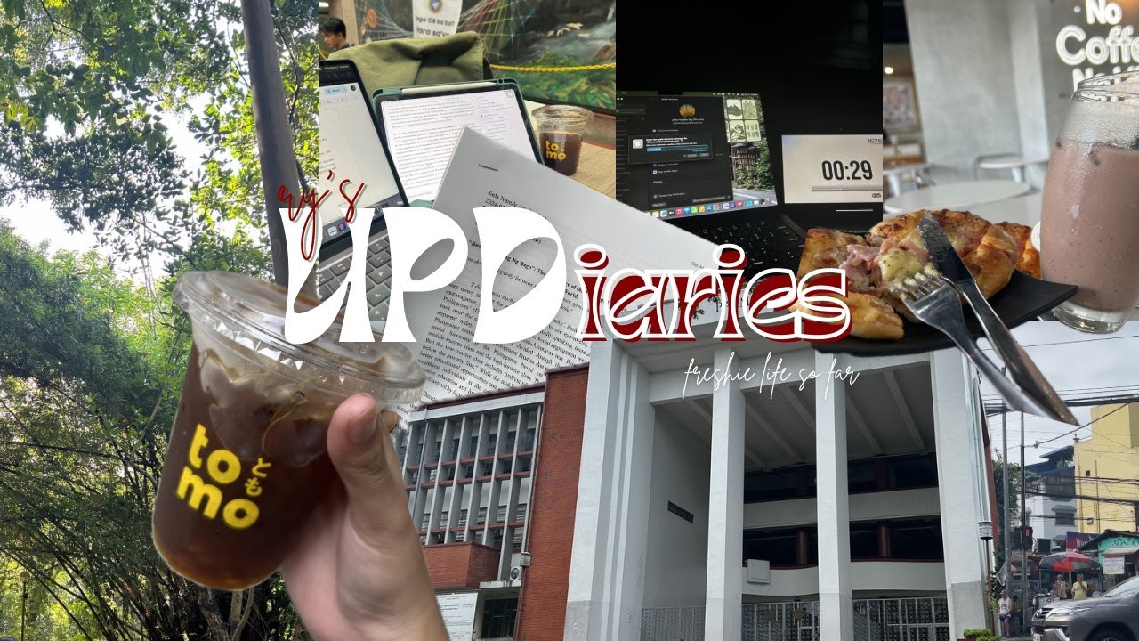 upd vlog | freshie life so far: strolling around campus, walking between classes 🍃📚