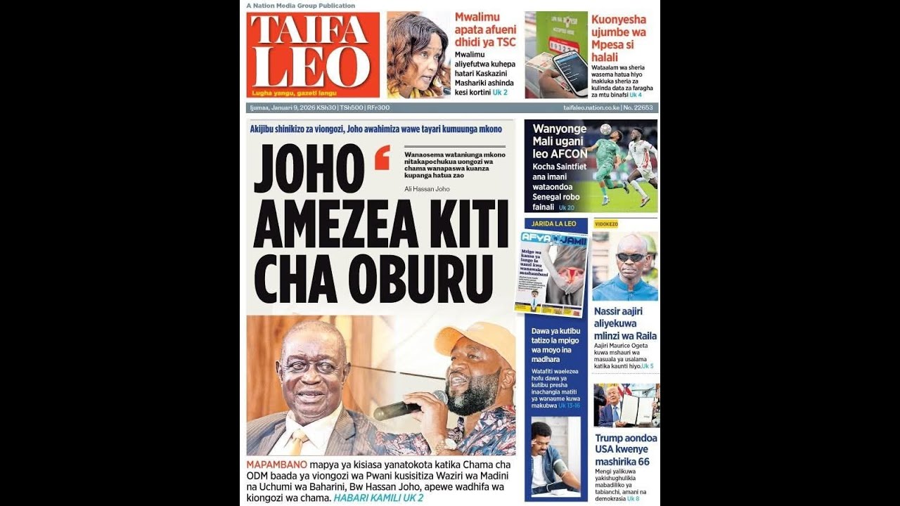 JOHO AMEZEA KITI CHA OBURU || Vidokezo magazetini.
