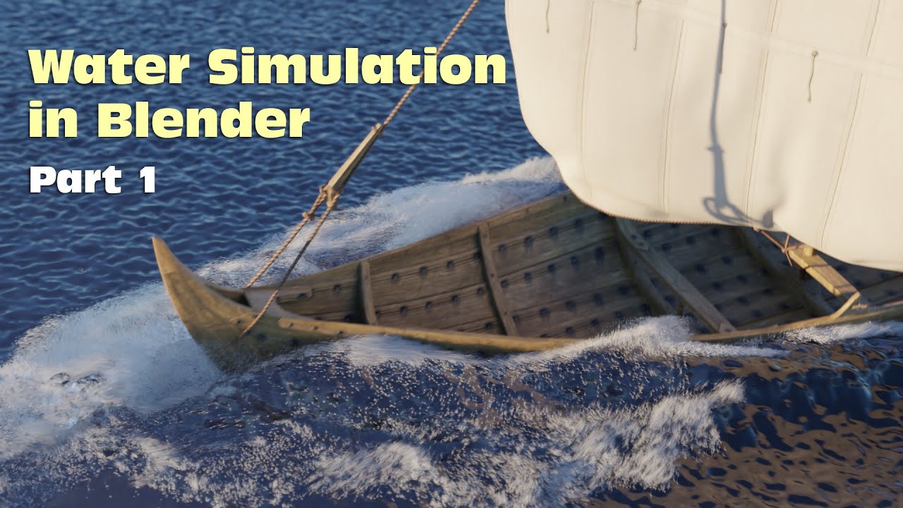 Моделирование лодки и воды в Blender — часть 1