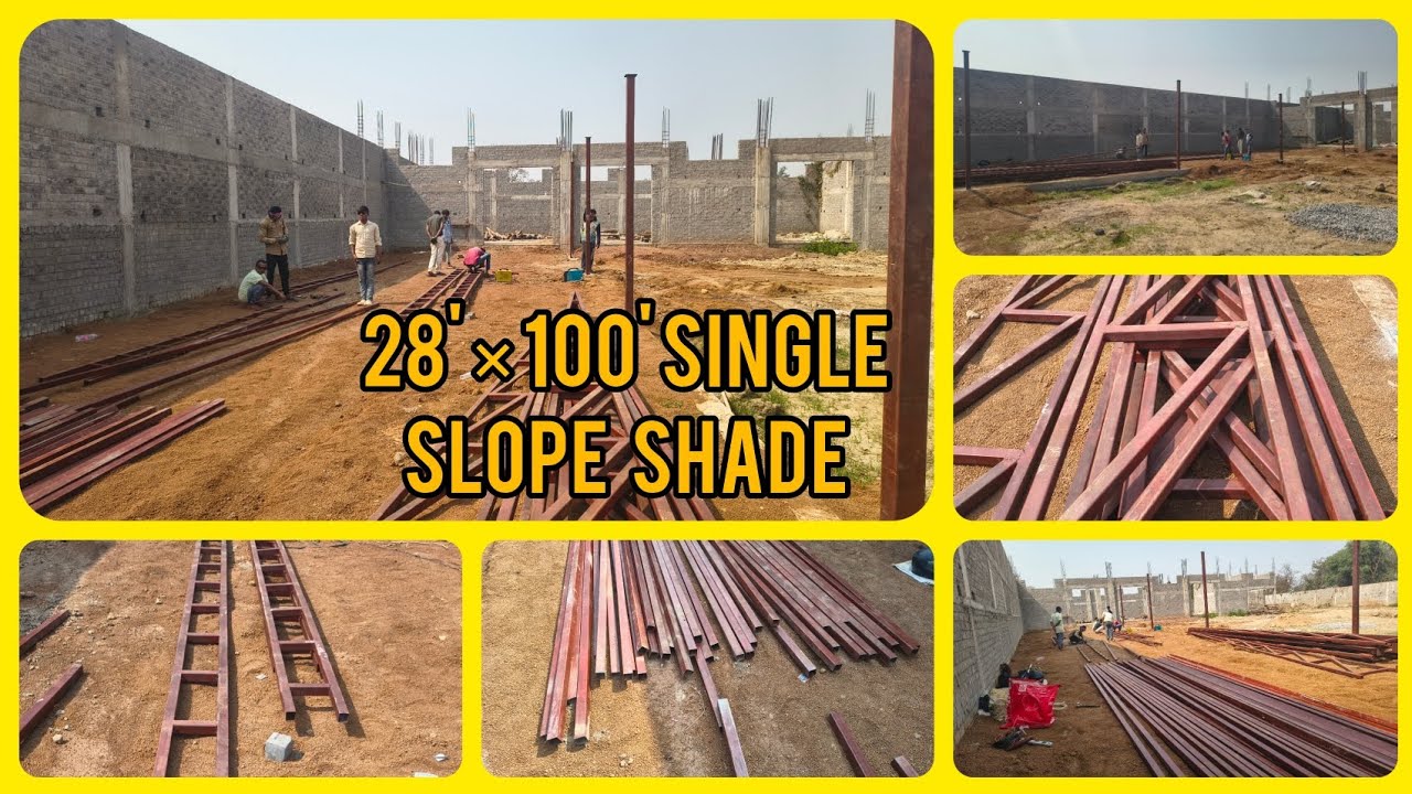 2800 sq ft me shed work || 100×28 shed work || mahamaya fabrication 