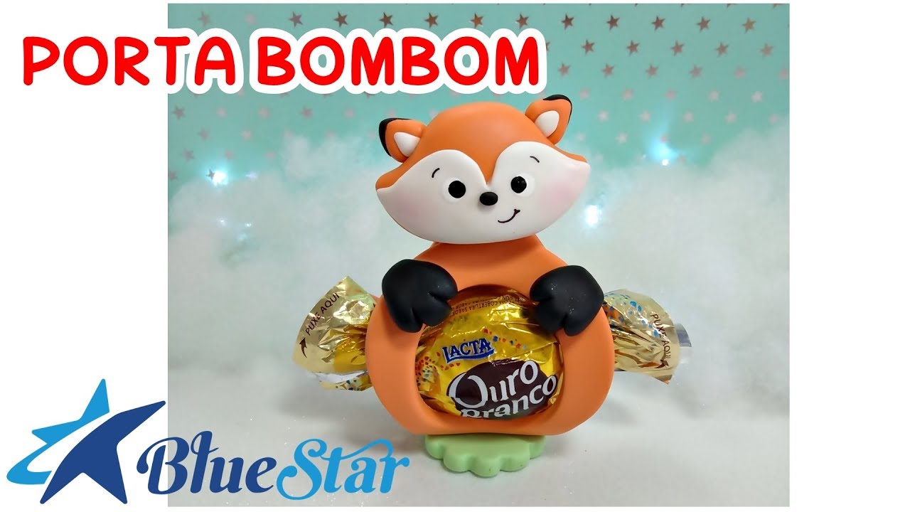 Porta bombom RAPOSA de biscuit | BLUESTAR