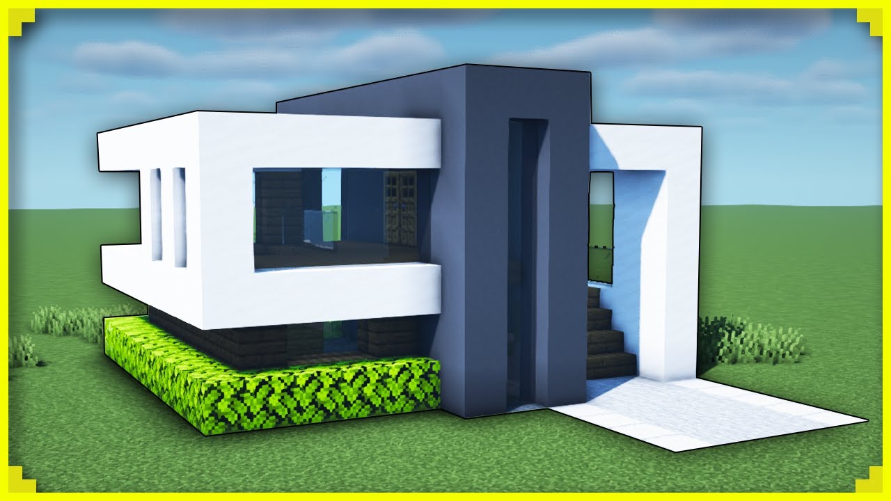 🦊Como fazer uma CASA MODERNA f&aacute;cil no MINECRAFT
