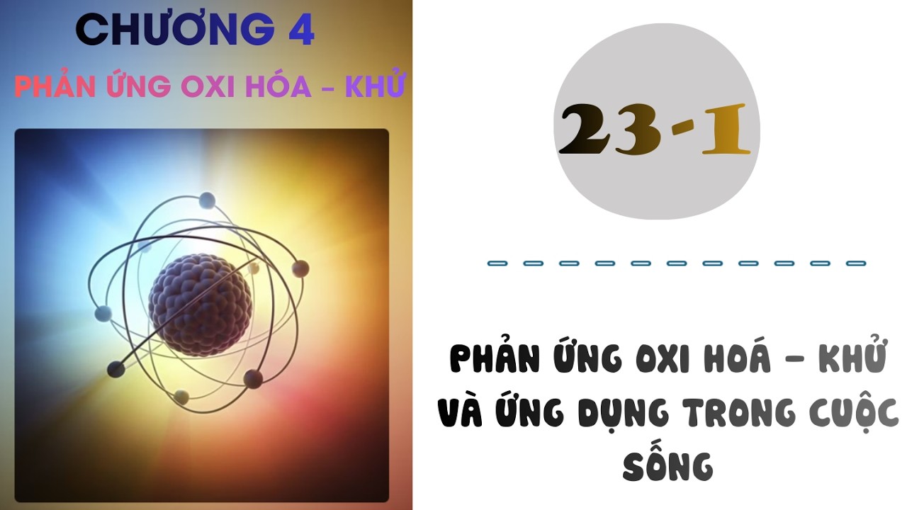Hóa 10 |Chương 4| Bài 23-1:  PHẢN ỨNG OXI HOÁ   KHỬ VÀ ỨNG DỤNG TRONG CUỘC SỐNG