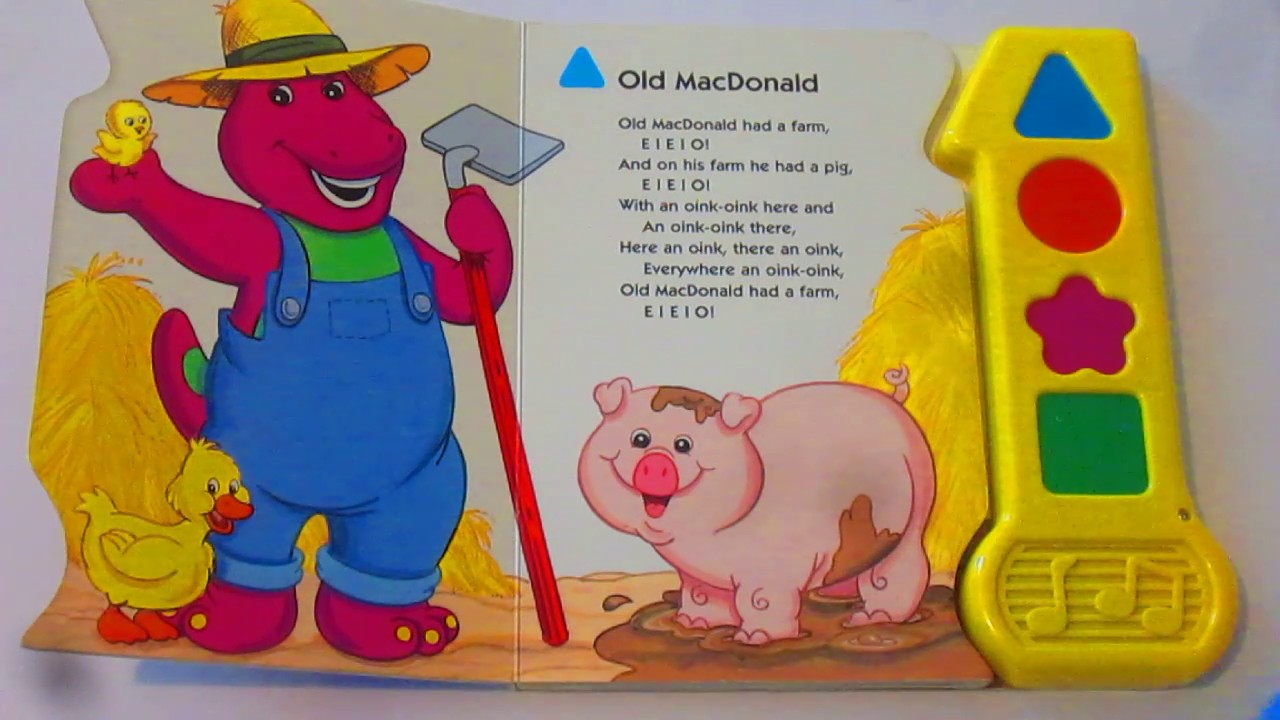 Barney Farm Songs Play-A-Song INTERACTIVE