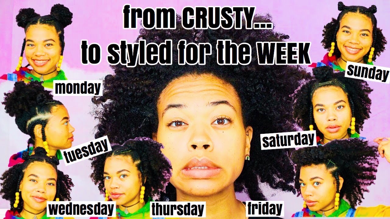 A WEEK OF STYLES FOR TYPE 4 NATURAL HAIR | olive chels