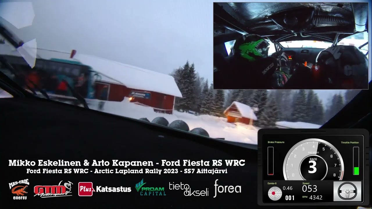 Mikko Eskelinen & Arto Kapanen - Arctic Lapland Rally 2023 - SS7 Aittaj&auml;rvi