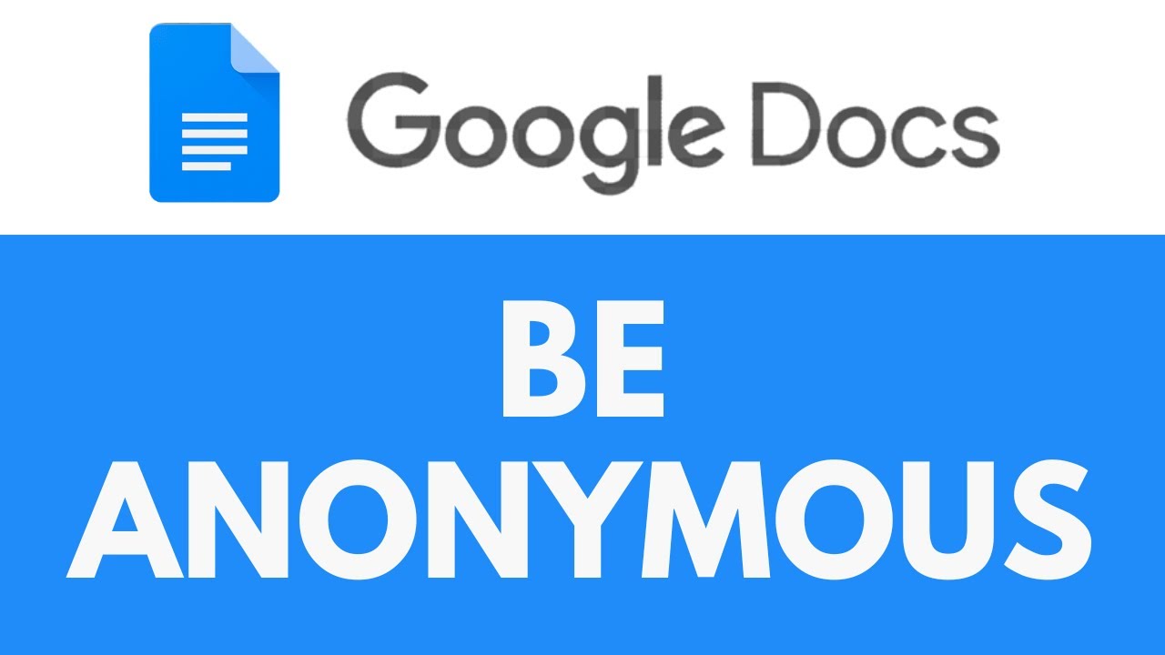 How To Be Anonymous in Google Docs | Stay Anonymous While Collaborating | Google Docs Tutorial