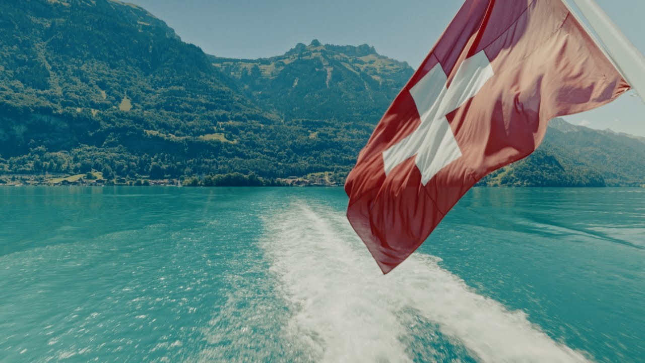 Switzerland 4K Cinematic: Interlaken Ferry - Lake Thun, Lake Brienz and Giessbach Falls