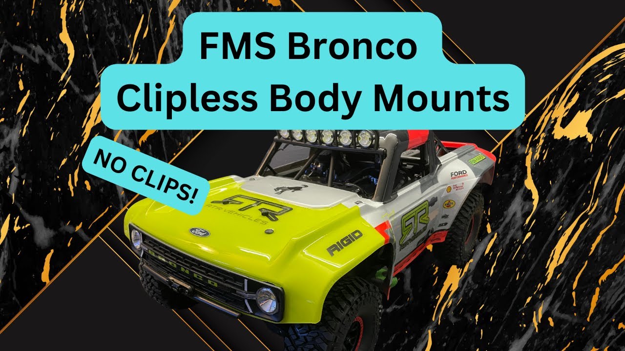 FMS Bronco Clipless Body Mounts - Fine Laser Designs