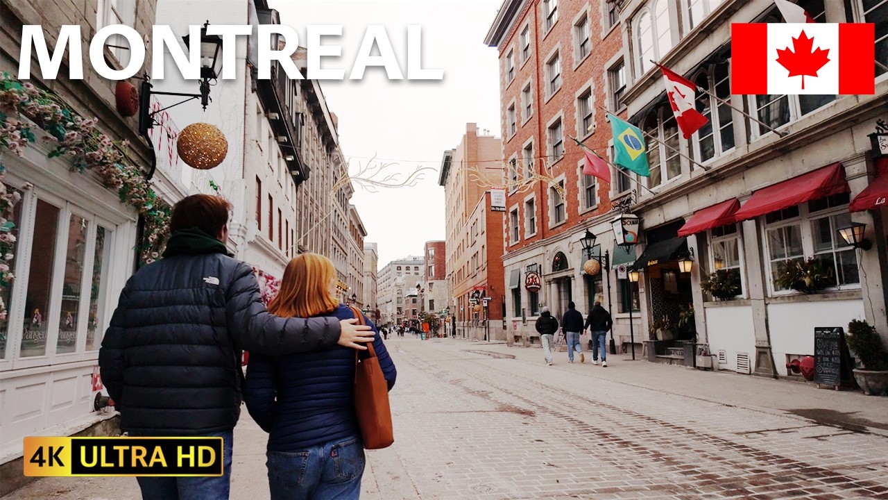 Montreal, Canada Walking Tour | 4K UHD 60fps | Old Montreal | March 2026