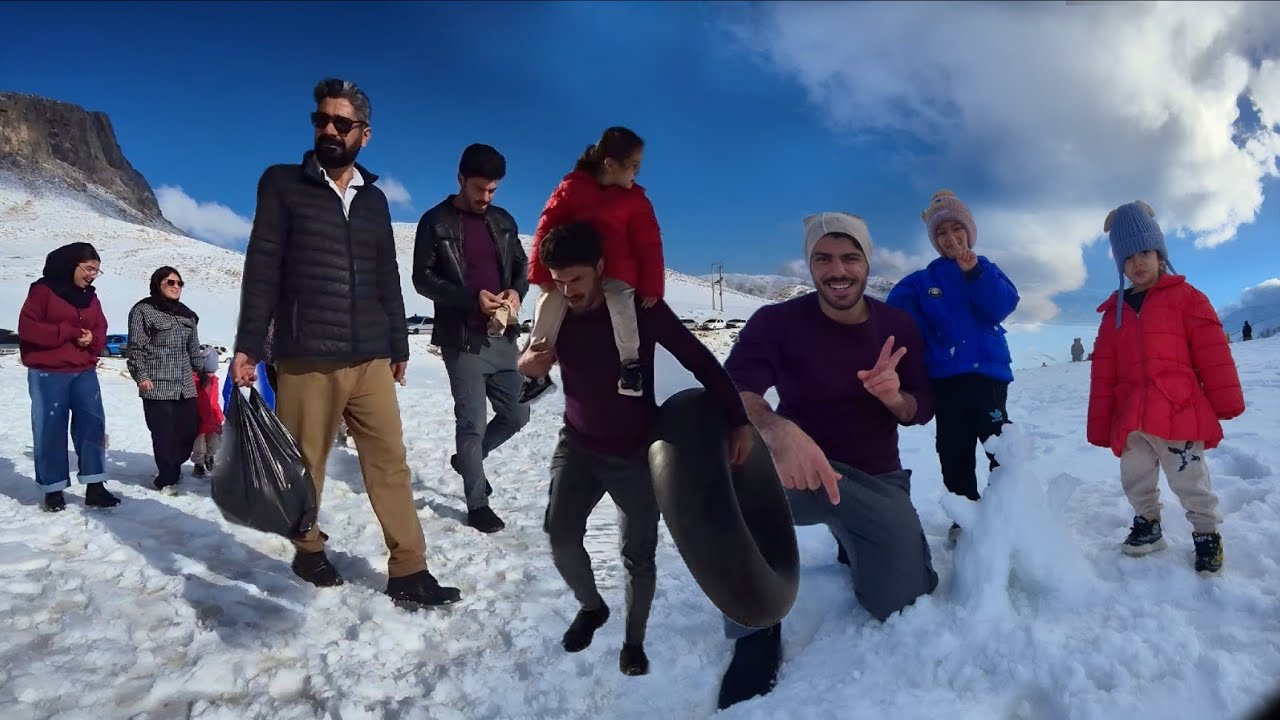 Younes and a memorable day; from the cold of the snow to the warmth of the family's heart 💫