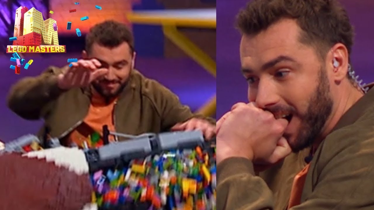 Kamil Bednarek zniszczył ogromny motocykl zbudowany z klock&oacute;w! [LEGO Masters]