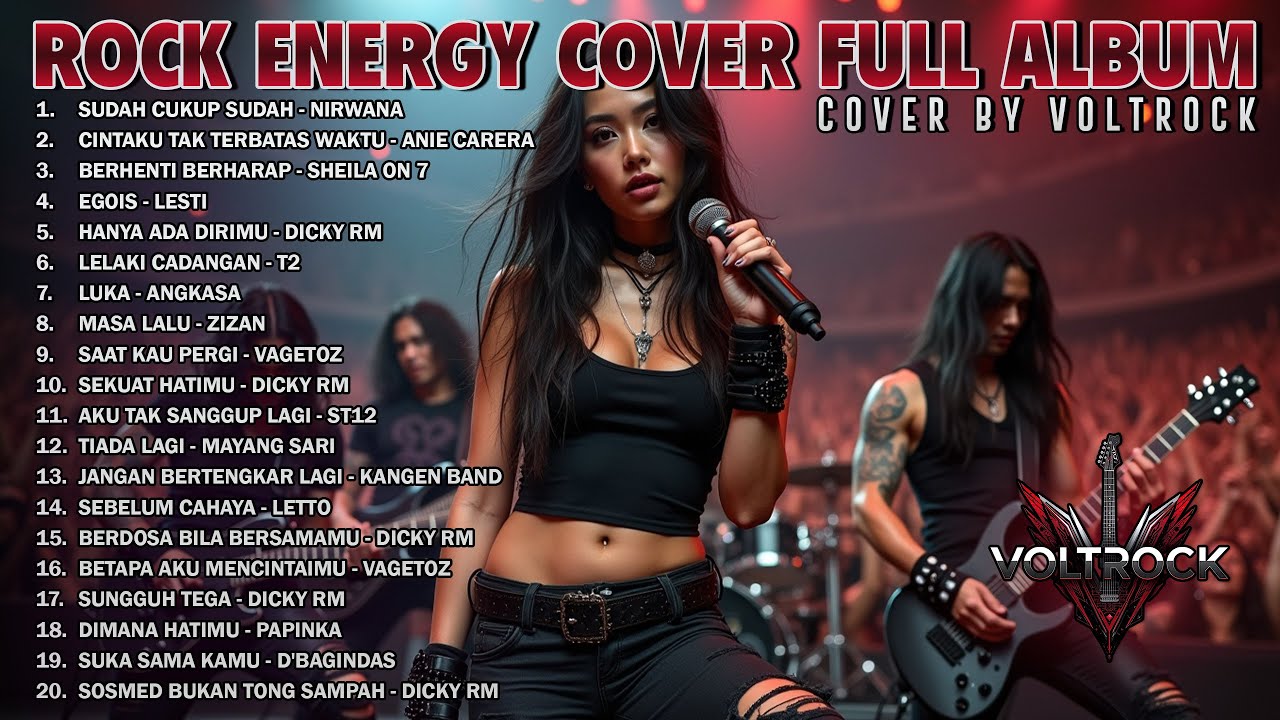 KUMPULAN LAGU INDONESIA VERSI ROCK ENERGI | Cover by VOLTROCK Vol - 1