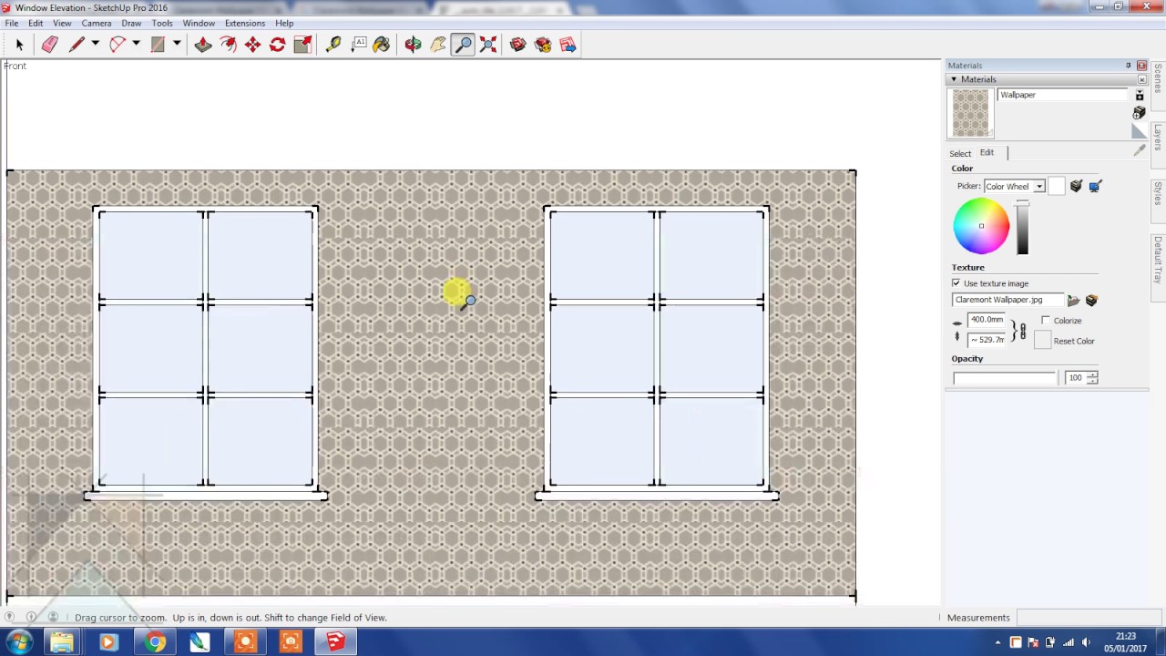 Creating a Seamless Texture - SketchUp for Interior Design