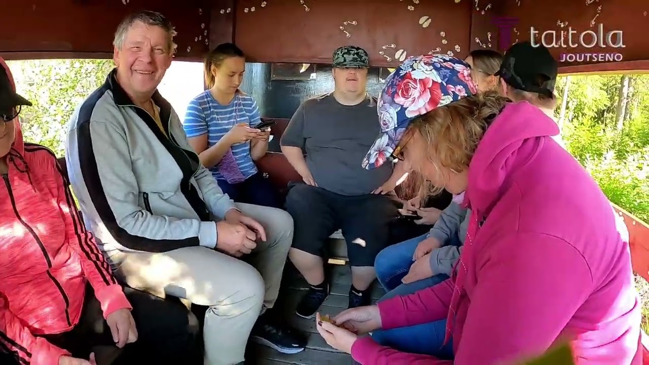 Taitola Joutseno vierailulla Kallen junalla Konnunsuolla
