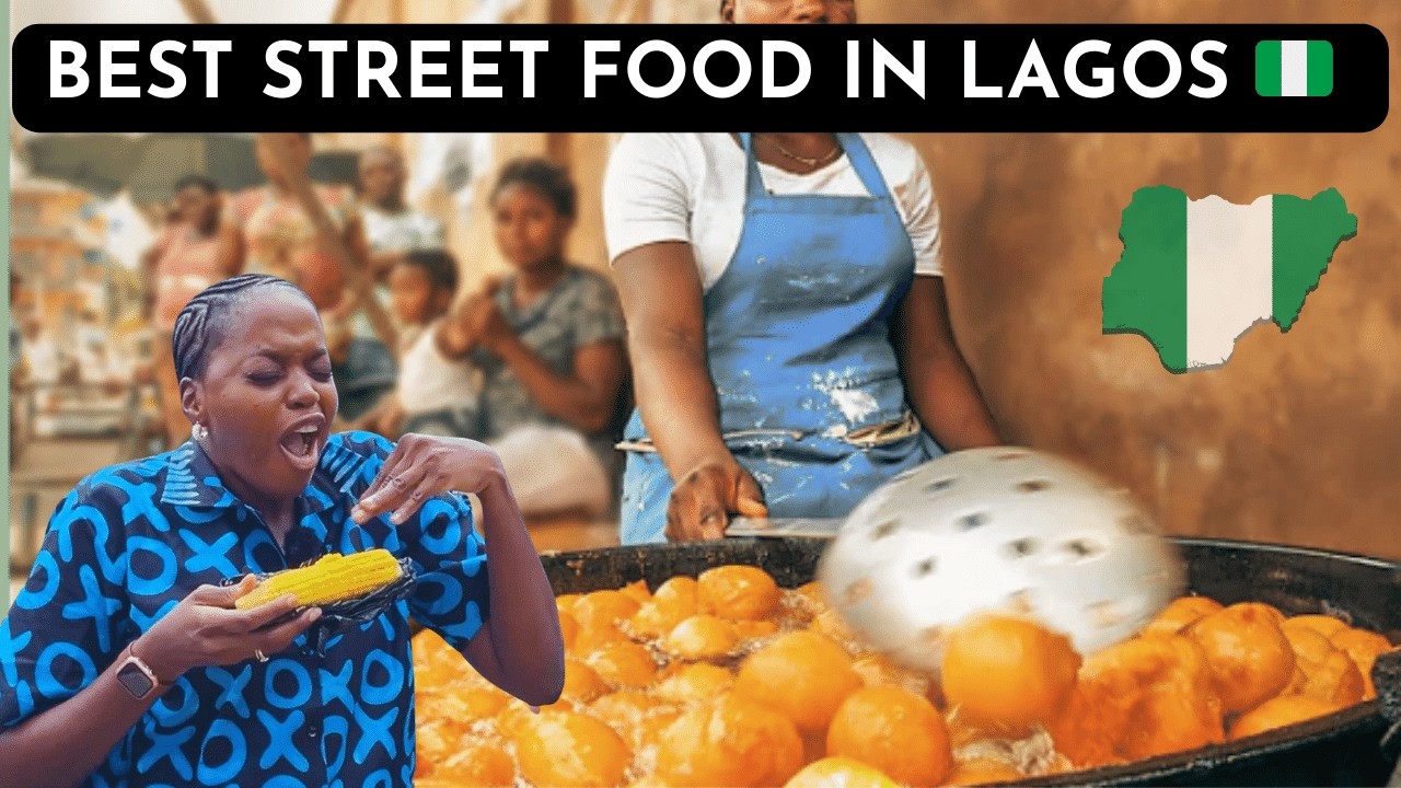 NIGERIAN STREET FOOD TOUR  | CRAZY STREET LIFE IN LAGOS