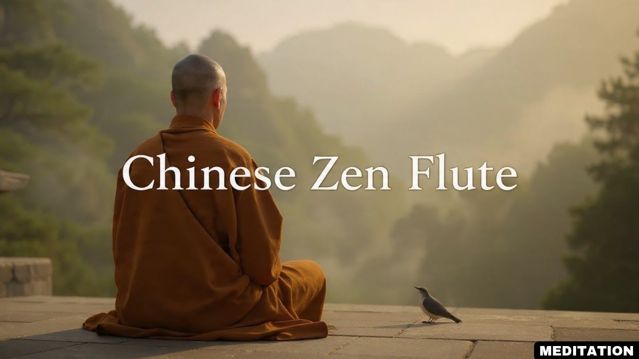 Zen Silence Flute 🧘‍♂️ | Chinese Zen Meditation Music with Distant Birds | Calm the Mind