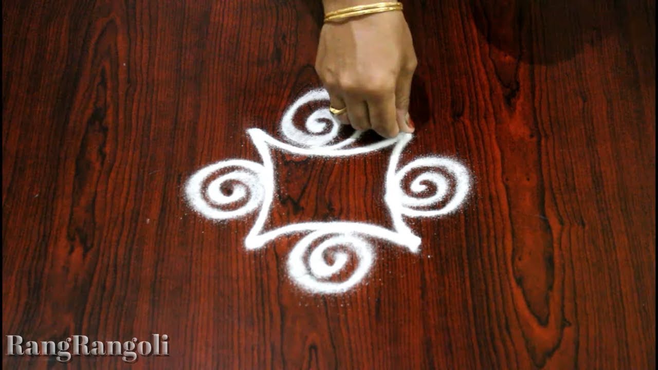 Simple Daily Kolams for Beginners | Easy Daily Rangoli Designs | Small Muggulu | RangRangoli